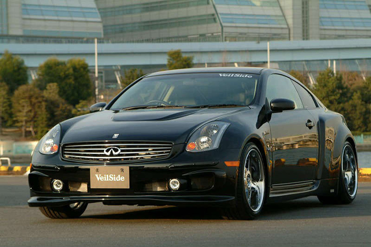 VeilSide 2003-2007 Infiniti G35 - Nissan Skyline V35 Coupe Fortune Model Complete kit with Carbon Hood & Carbon Spoiler